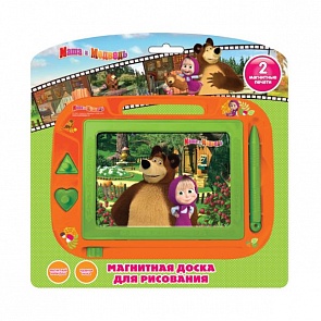 Магнитная доска для рисования - Маша и Медведь (Играем вместе, HS8006KMBsim)